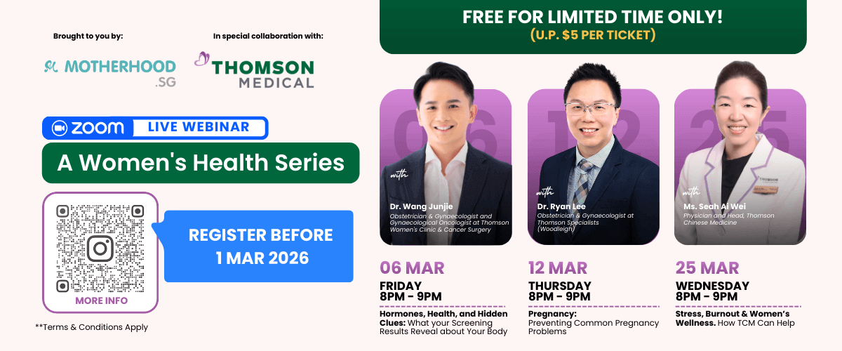 Women&rsquo;s Health Webinar Series by Motherhood x Thomson Medical  Hormonal Health, designed to support women through every stage of health and motherhood.